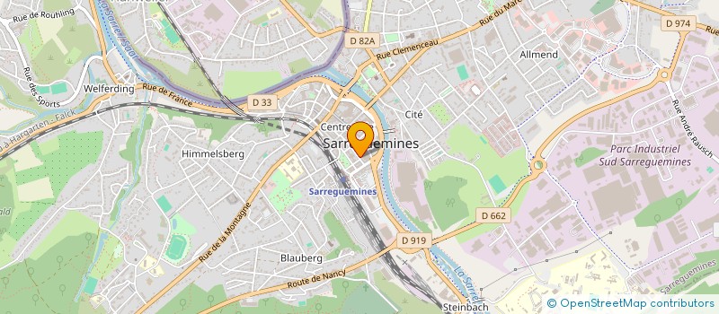 localisation de l'entreprise MADAME SIMONE METZINGER à SARREGUEMINES