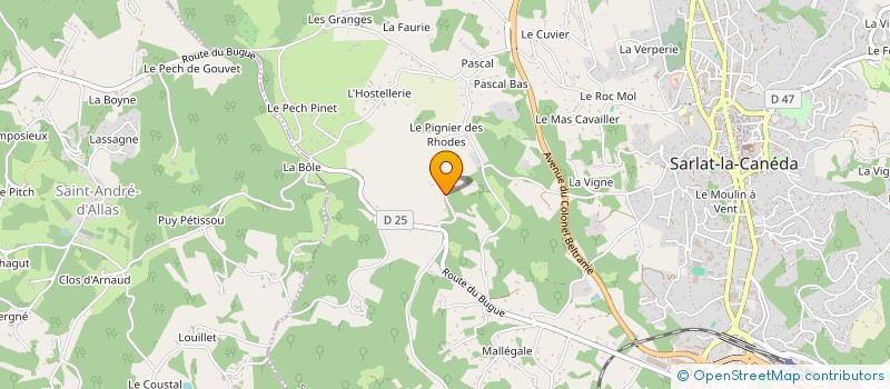 localisation de l'entreprise MADAME SIMONE MIERMONT à SARLAT-LA-CANEDA