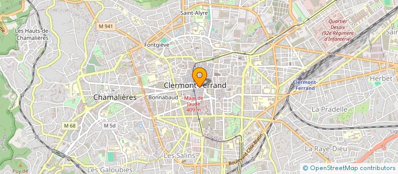 localisation de l'entreprise MADAME SIMONE MOUILLAUD  CLERMONT-FERRAND