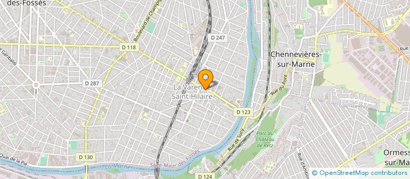 localisation de l'entreprise MADAME SIMONE OUDIN  SAINT-MAUR-DES-FOSSES