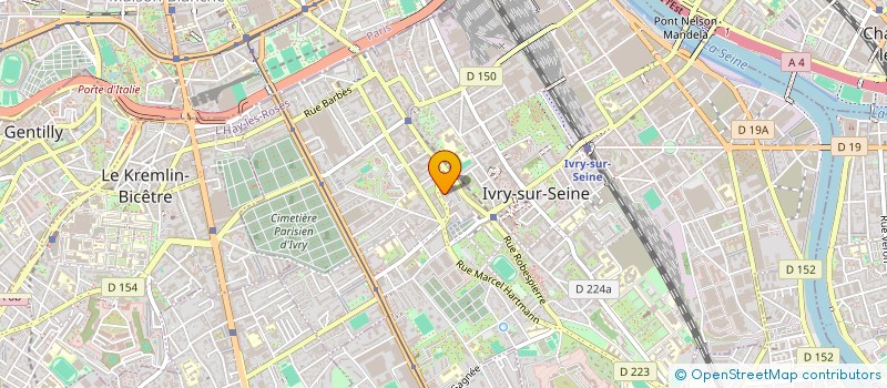 localisation de l'entreprise MADAME SIMONE PARMENTIER  IVRY-SUR-SEINE