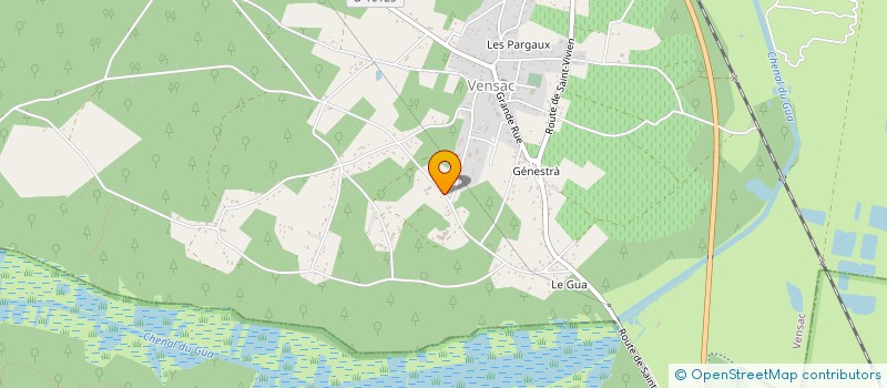 localisation de l'entreprise MADAME SIMONE PEROTIN  VENSAC