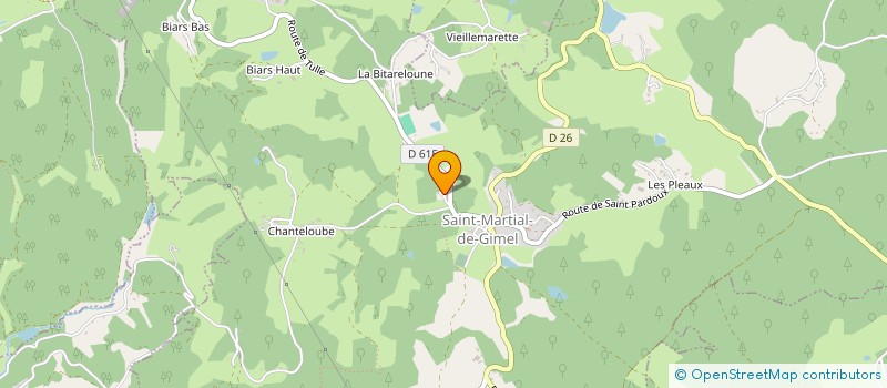 localisation de l'entreprise MADAME SIMONE PICHAT  SAINT-MARTIAL-DE-GIMEL