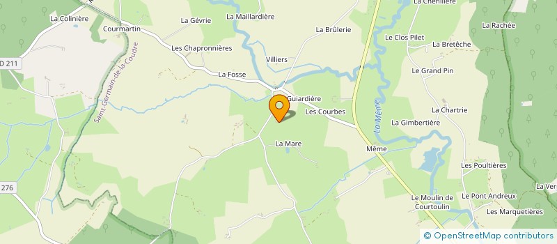 localisation de l'entreprise MADAME SIMONE PIVARD à SAINT-GERMAIN-DE-LA-COUDRE