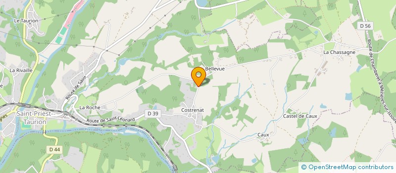 localisation de l'entreprise MADAME SIMONE PIZARD-DESCHAMPS  SAINT-PRIEST-TAURION