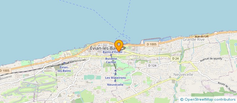 localisation de l'entreprise MADAME SIMONE PORTAY à EVIAN-LES-BAINS