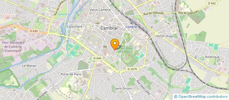 localisation de l'entreprise MADAME SIMONE POULAIN  CAMBRAI