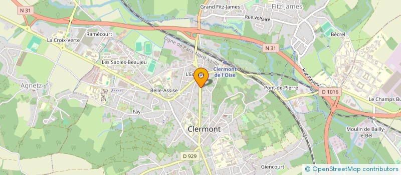 localisation de l'entreprise MADAME SIMONE PRUGNOT à CLERMONT