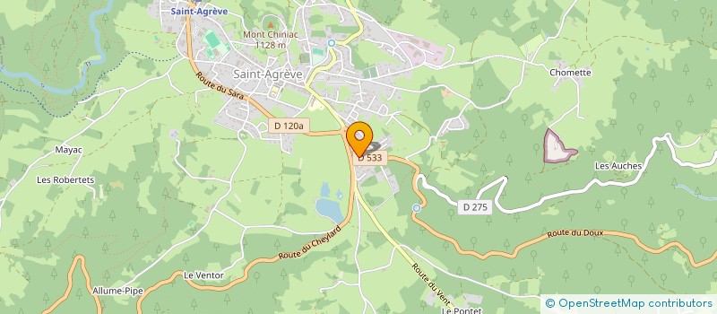 localisation de l'entreprise MADAME SIMONE REYNE  ROCHEPAULE