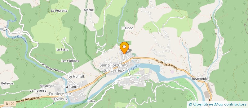 localisation de l'entreprise MADAME SIMONE RISSOUAN à SAINT-FORTUNAT-SUR-EYRIEUX