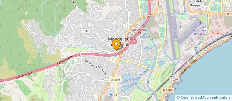 localisation de l'entreprise MADAME SIMONE ROBERJOT à MANDELIEU-LA-NAPOULE