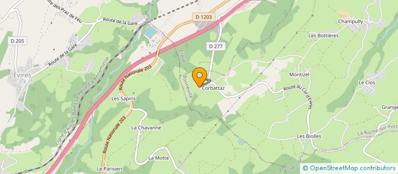localisation de l'entreprise MADAME SIMONE ROCH à LA ROCHE-SUR-FORON