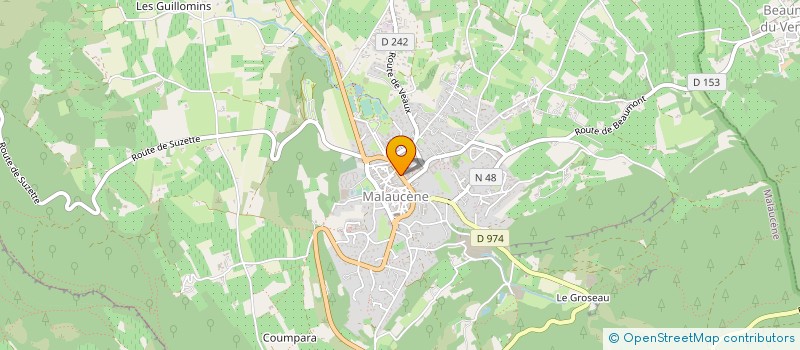 localisation de l'entreprise MADAME SIMONE ROMIEU à MALAUCENE