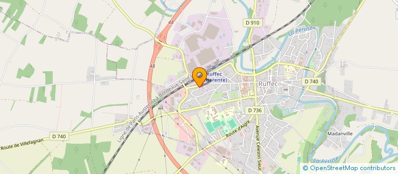 localisation de l'entreprise MADAME SIMONE ROUGE  RUFFEC