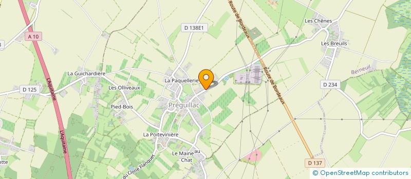 localisation de l'entreprise MADAME SIMONE ROY  PREGUILLAC