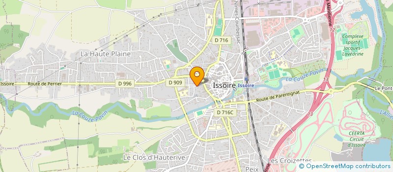 localisation de l'entreprise MADAME SIMONE SABY à ISSOIRE