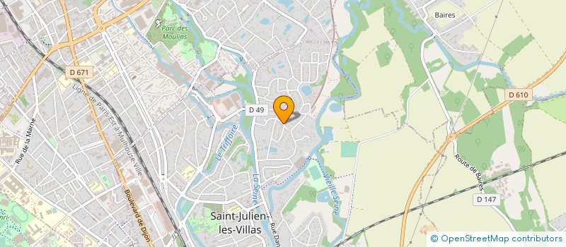 localisation de l'entreprise MADAME SIMONE SAVATIER à SAINT-JULIEN-LES-VILLAS