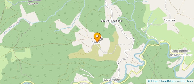 localisation de l'entreprise MADAME SIMONE SERODES  SAINT BONNET-LAVAL