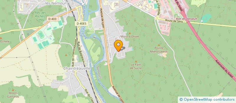 localisation de l'entreprise MADAME SIMONE SILVERT  FONTAINEBLEAU