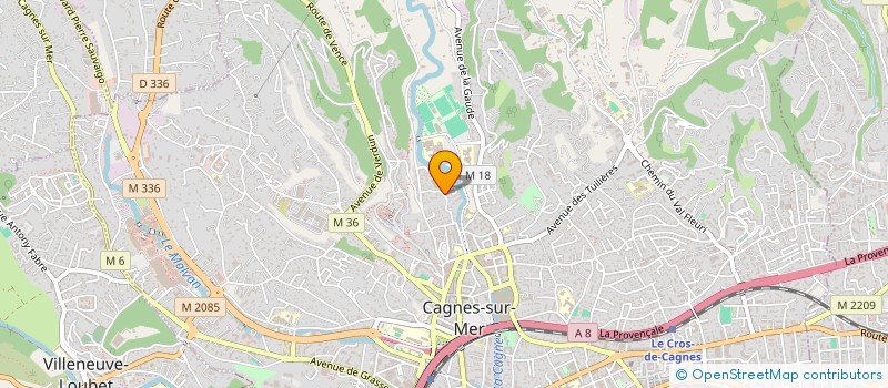localisation de l'entreprise MADAME SIMONE SIMON à CAGNES-SUR-MER