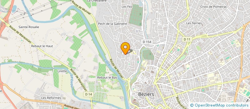 localisation de l'entreprise MADAME SIMONE STARCK à BEZIERS