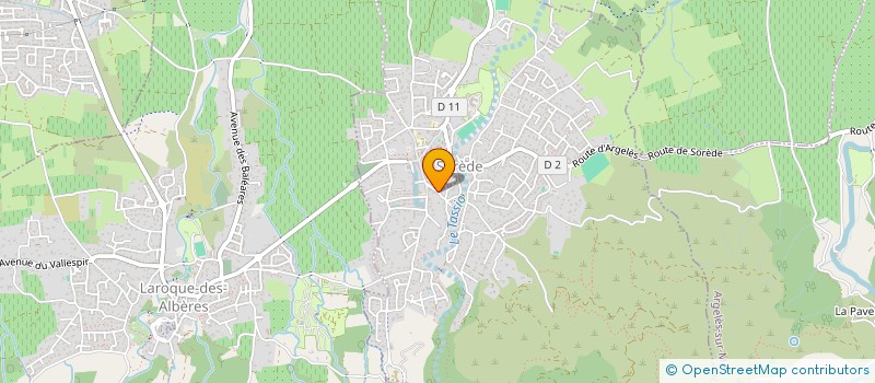 localisation de l'entreprise MADAME SIMONE TAIX  SOREDE