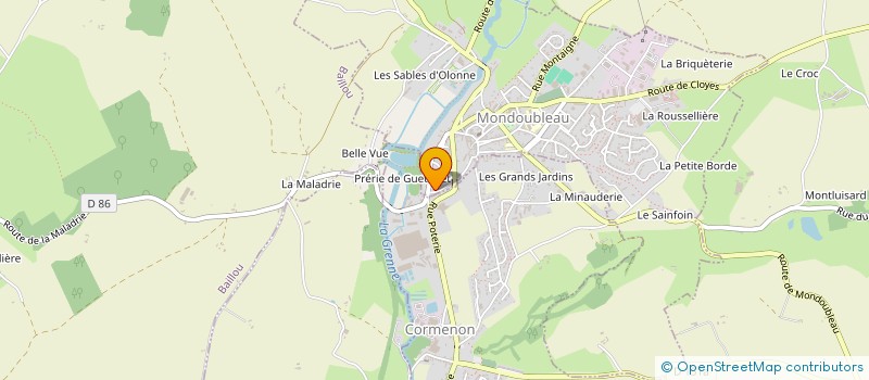 localisation de l'entreprise MADAME SIMONE TASSIN  MONDOUBLEAU