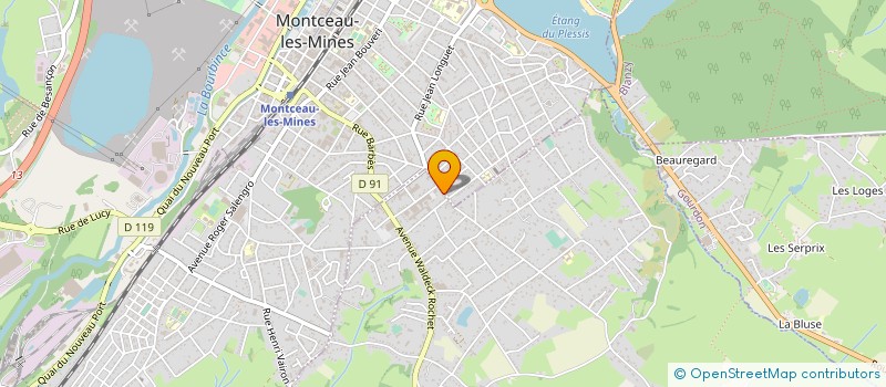 localisation de l'entreprise MADAME SIMONE THEVENIN  POUILLOUX