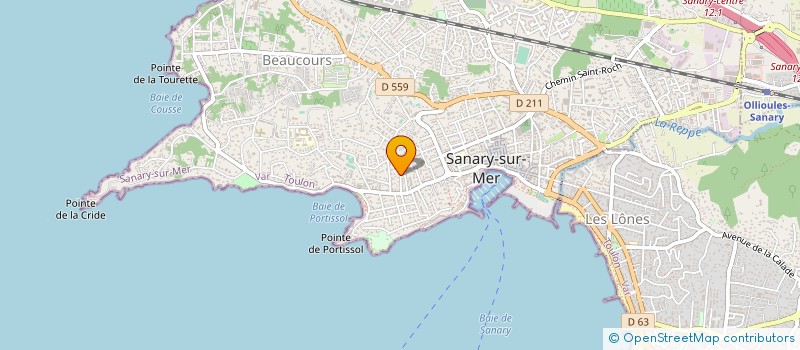 localisation de l'entreprise MADAME SIMONE TINTIER BRESOUS à SANARY-SUR-MER
