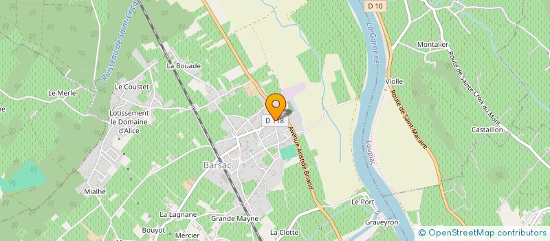 localisation de l'entreprise MADAME SIMONE TRESBARATS  BARSAC