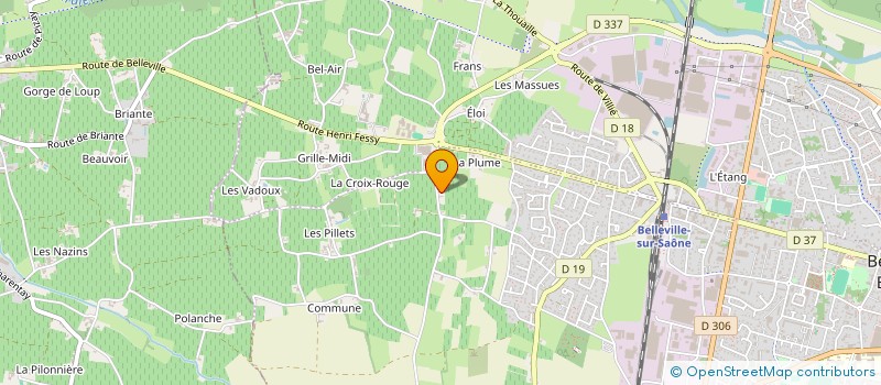 localisation de l'entreprise MADAME SIMONE TRIBOLET à BELLEVILLE-EN-BEAUJOLAIS