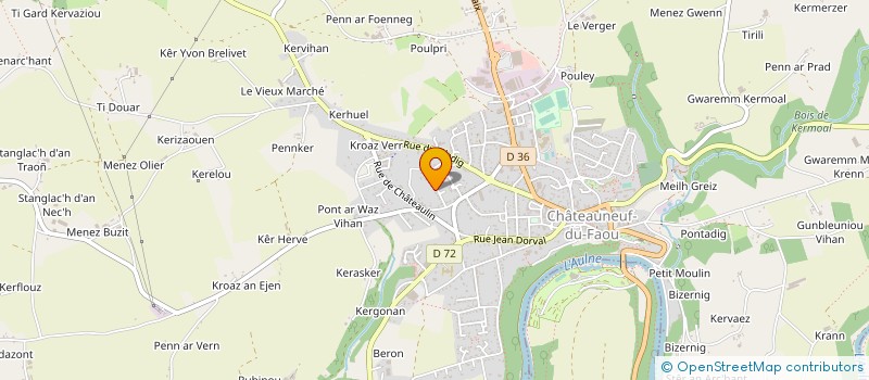 localisation de l'entreprise MADAME SIMONE ULVOAS à CHATEAUNEUF-DU-FAOU