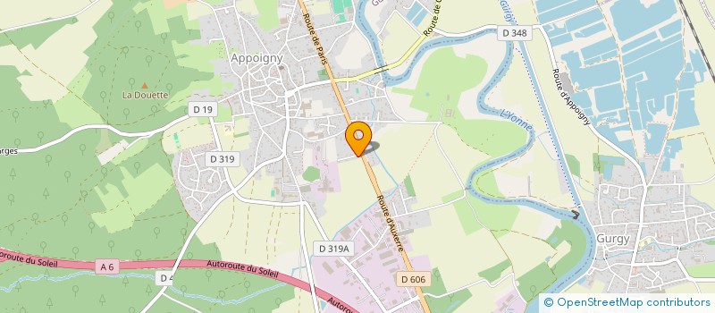 localisation de l'entreprise MADAME SIMONE VALERA  APPOIGNY