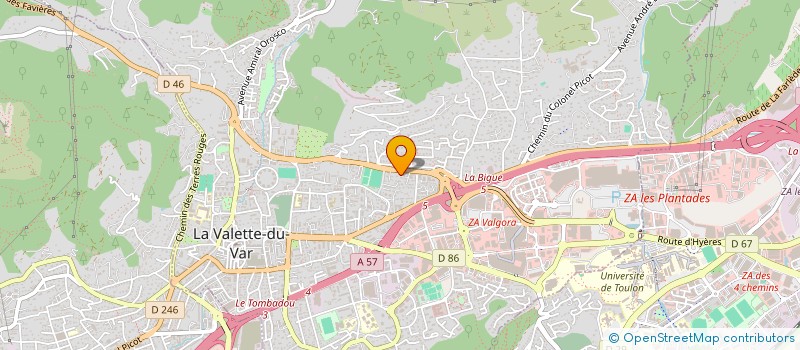 localisation de l'entreprise MADAME SIMONE VIAL à LA VALETTE-DU-VAR