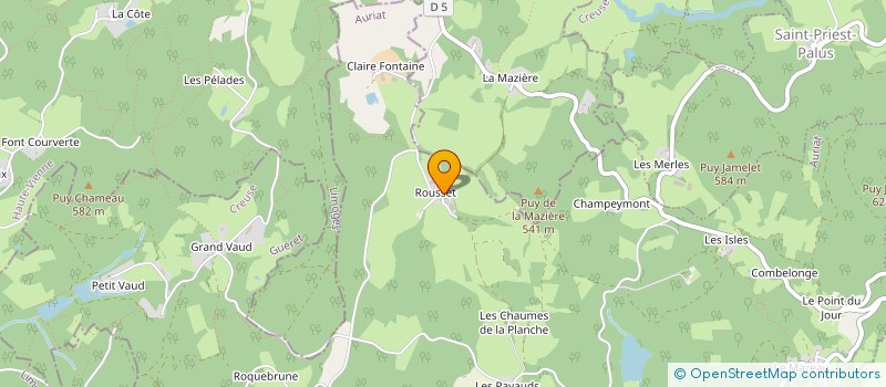 localisation de l'entreprise MADAME SIMONE VIALLATOUX à AURIAT