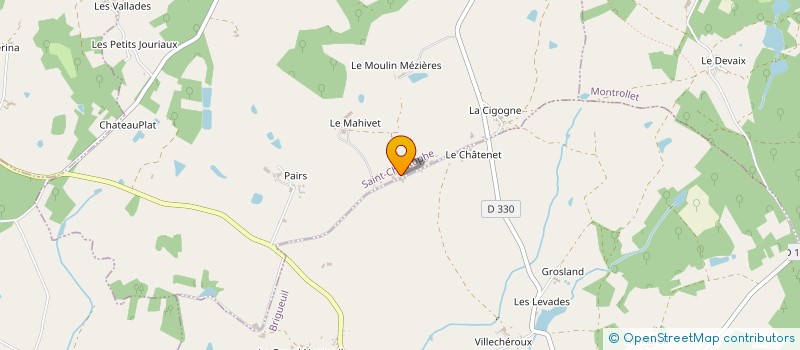 localisation de l'entreprise MADAME SIMONE VIGNAUD à SAINT-CHRISTOPHE