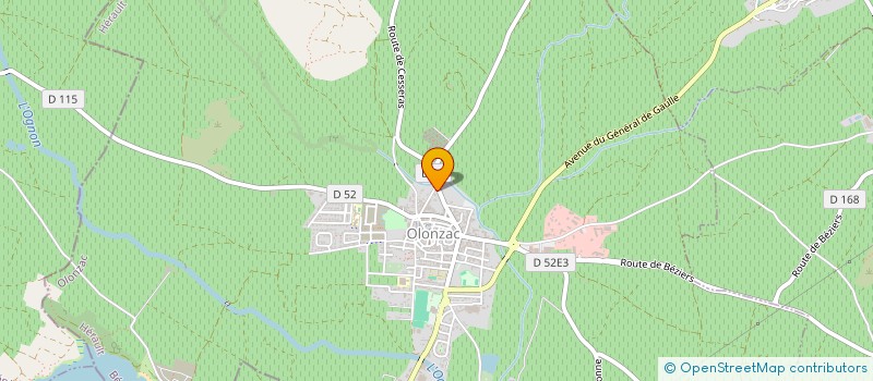 localisation de l'entreprise MADAME SIMONE VOULADE  OLONZAC