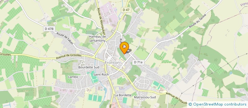 localisation de l'entreprise MADAME SIMONNE BARRIERE  FRONTON