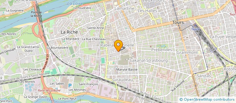 localisation de l'entreprise MADAME SIMONNE DEGUILLE  TOURS