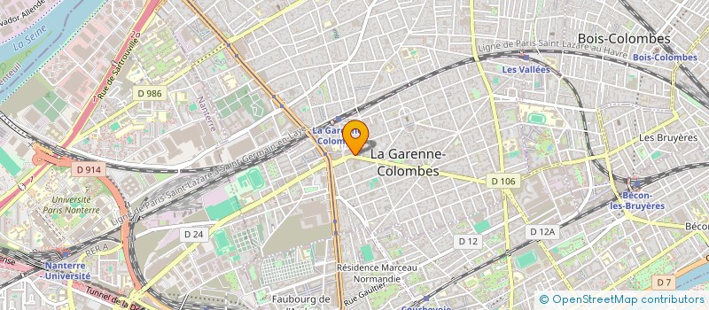 localisation de l'entreprise MADAME SIMONNE DELPORTE à LA GARENNE-COLOMBES
