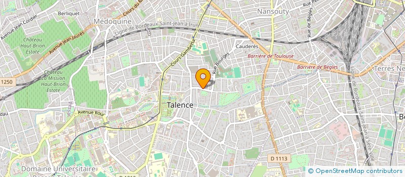 localisation de l'entreprise MADAME SIMONNE FANARAS  TALENCE