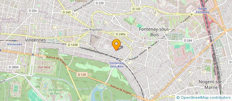localisation de l'entreprise MADAME SIMONNE FLOSSEAU à FONTENAY-SOUS-BOIS