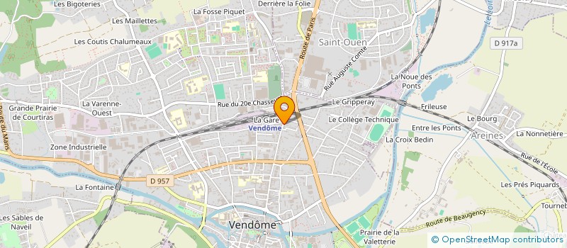 localisation de l'entreprise MADAME SIMONNE GAUTHIER à VENDOME