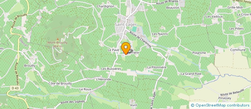localisation de l'entreprise MADAME SIMONNE GIRAUD  SAINT-LAGER