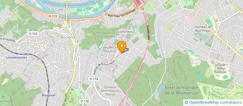 localisation de l'entreprise MADAME SIMONNE MARGUERITTE MAURY  LA CELLE-SAINT-CLOUD