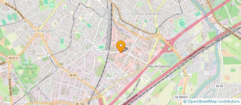 localisation de l'entreprise MADAME SIMONNE RECHER à MONTPELLIER