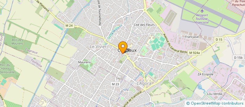 localisation de l'entreprise MADAME SIMONNE SEMENOU  CUGNAUX