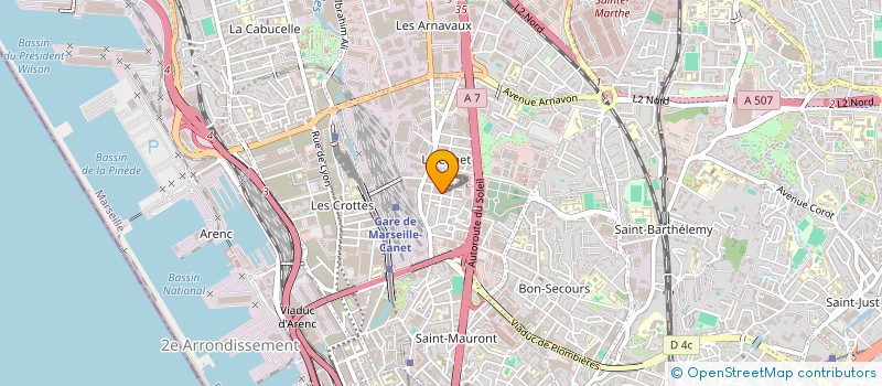 localisation de l'entreprise MADAME SIMONNE SILVARELLI  MARSEILLE