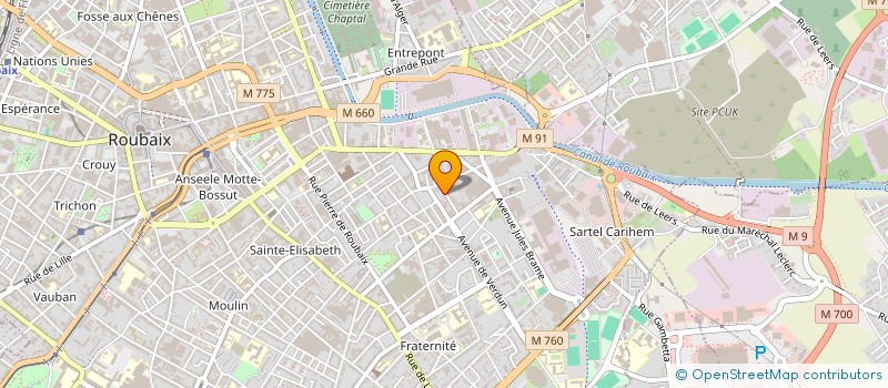 localisation de l'entreprise MADAME SIMONY DE OLIVEIRA ANTONIO  ROUBAIX