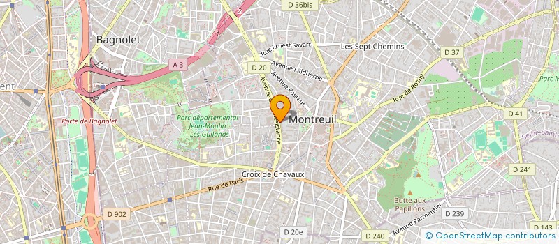 localisation de l'entreprise MADAME SINDA BOUGUEZZI à MONTREUIL